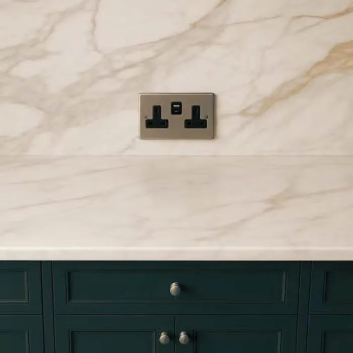Electrical Socket: extra cut-outs option for stone worktops